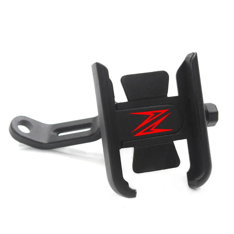 Soporte de móvil CNC con logo Z rojo para Kawasaki Z900