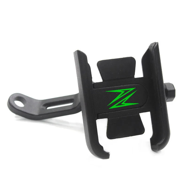 Soporte de móvil CNC con logo Z verde para Kawasaki Z900