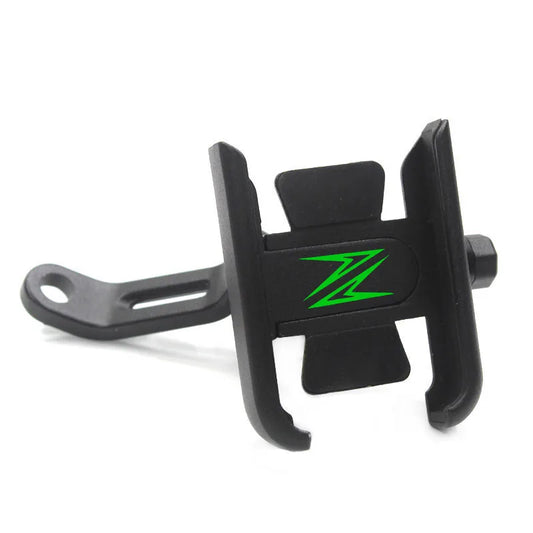 Soporte de móvil CNC con logo Z verde para Kawasaki Z900