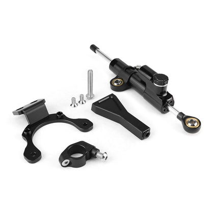 Kit de amortiguador de dirección negro con soporte CNC para Kawasaki Z900 2020-2026