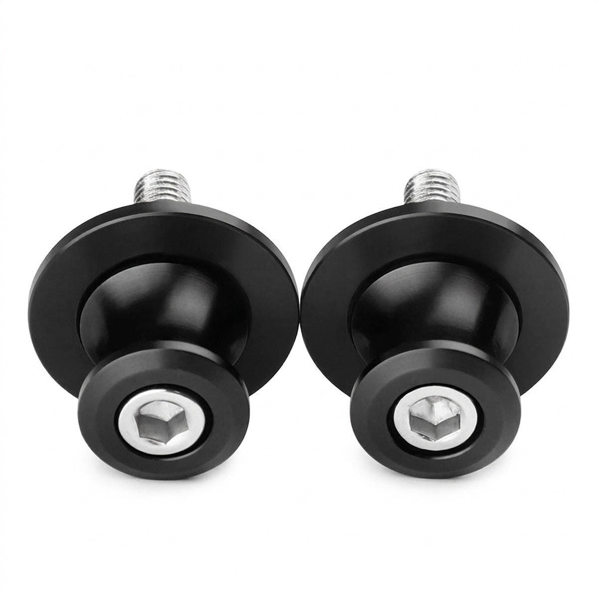 Diábolos CNC negros para el basculante de la Kawasaki Z900