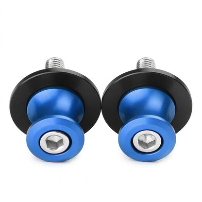 Diábolos CNC azules para el basculante de la Kawasaki Z900