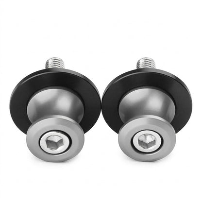 Diábolos CNC grises para el basculante de la Kawasaki Z900