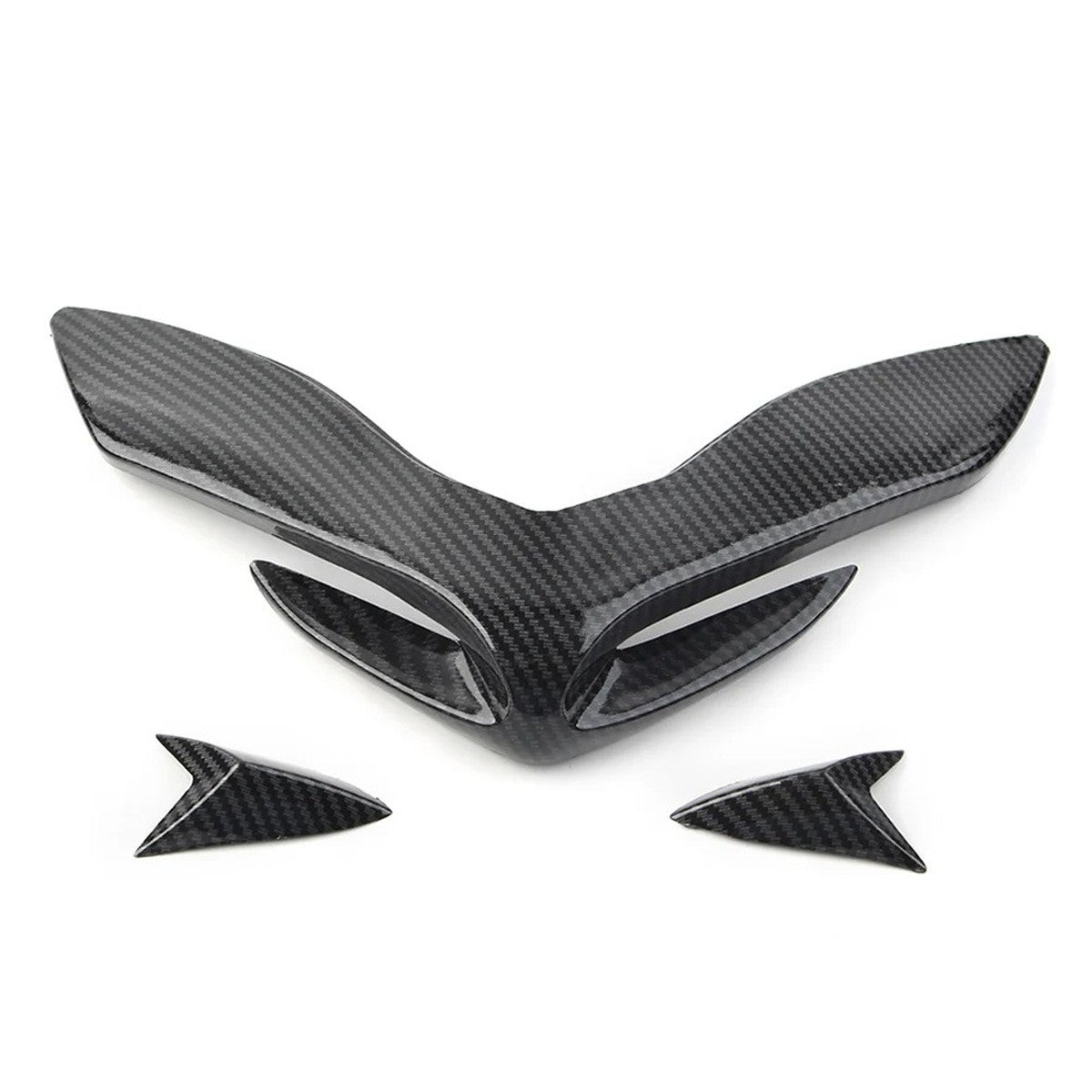 Extensión frontal aerodinámica en acabado carbono para Kawasaki Z900 2017-2019