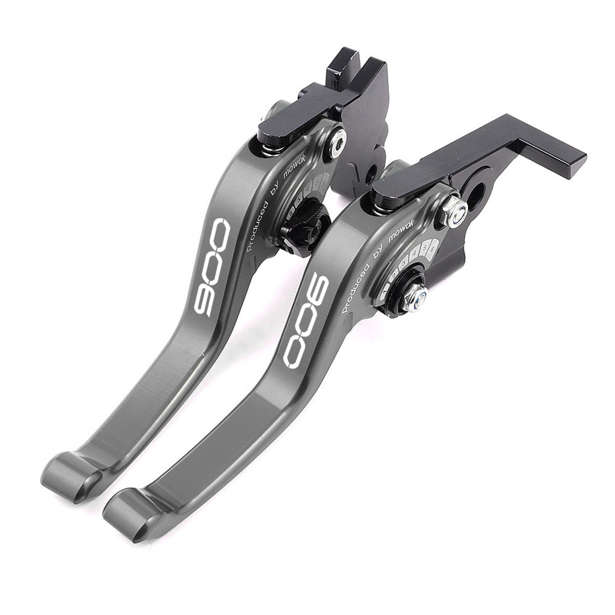 Manetas regulables grises para Kawasaki Z900 2025