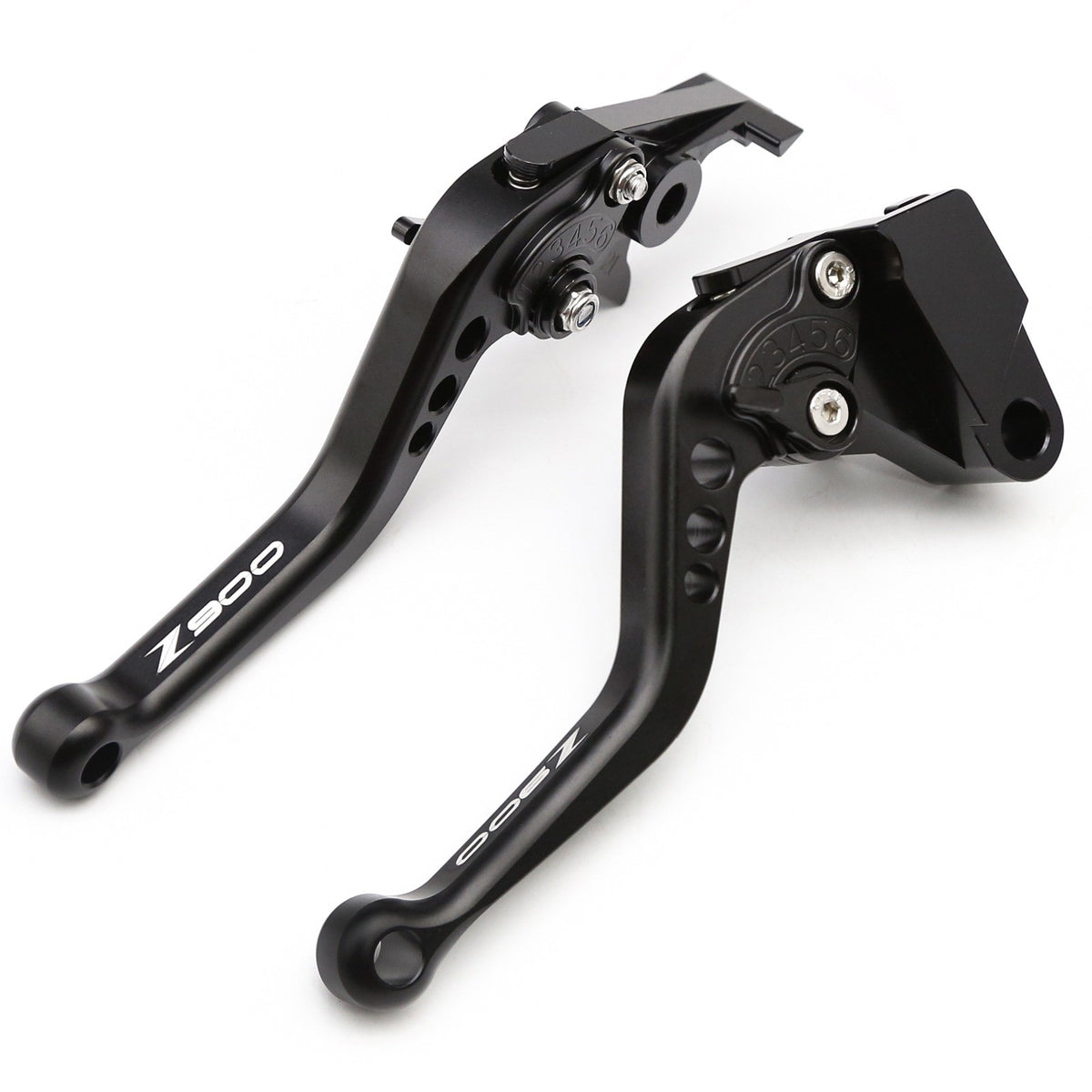 Manetas cortas de freno y embrague en aluminio CNC negro con Z900 grabado