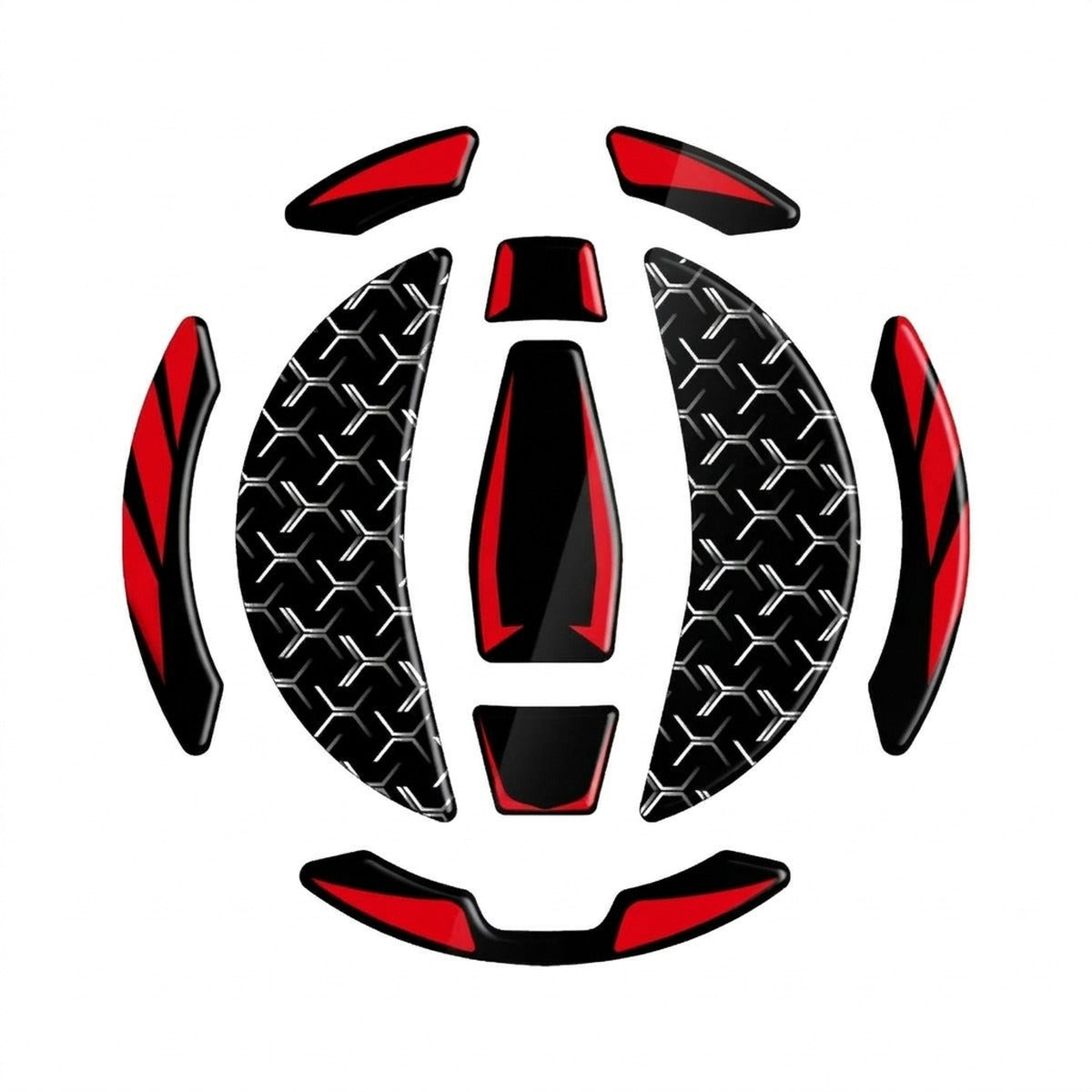 Pegatina 3D roja para el tapón de depósito de la Kawasaki Z900