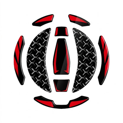 Pegatina 3D roja para el tapón de depósito de la Kawasaki Z900
