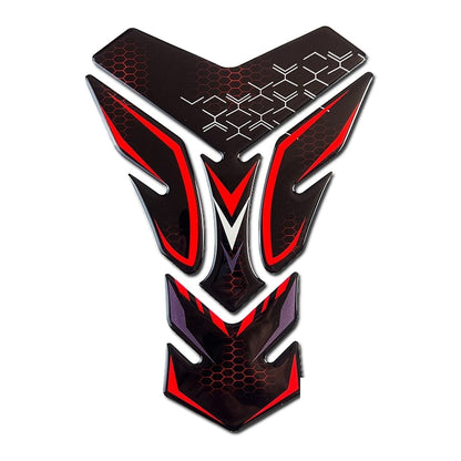 Protector de depósito 3D con líneas rojas para Kawasaki Z900
