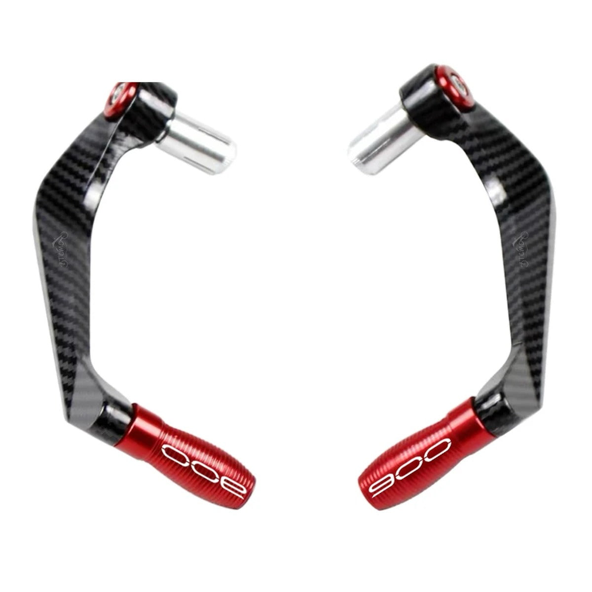 Protectores de maneta CNC rojos para Kawasaki Z900