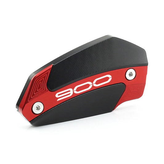 Tapa del depósito de freno delantero CNC negra y roja para Kawasaki Z900