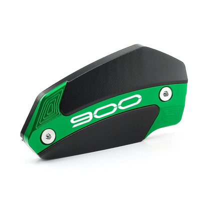 Tapa del depósito de freno delantero CNC negra y verde para Kawasaki Z900