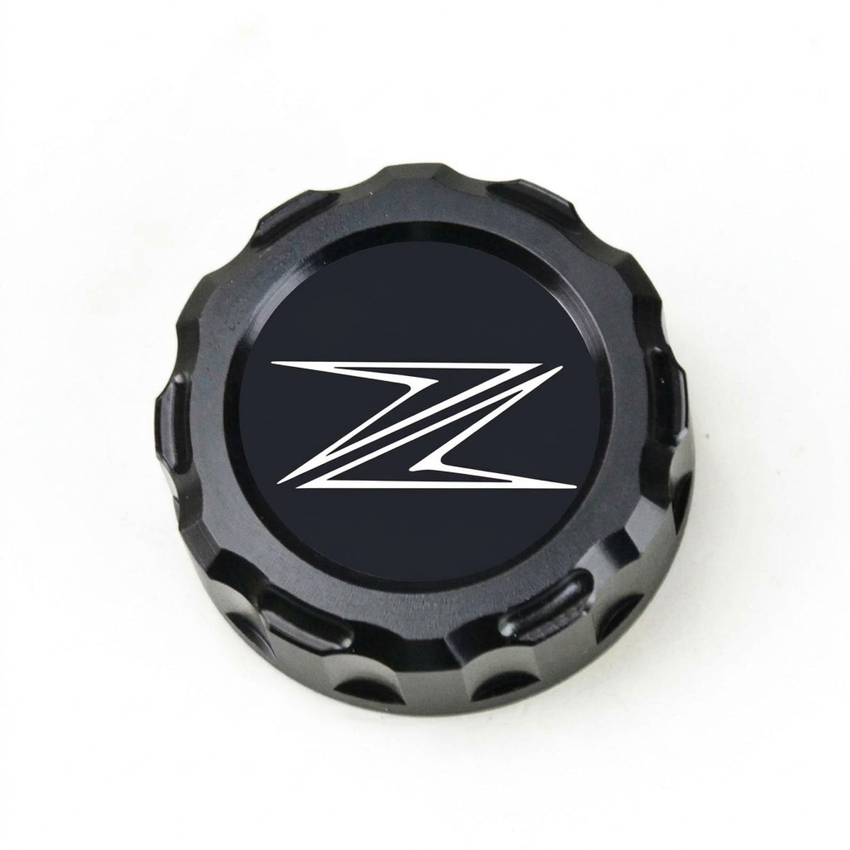 Tapa de depósito de freno trasero CNC negra con logo Z
