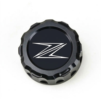 Tapa de depósito de freno trasero CNC negra con logo Z