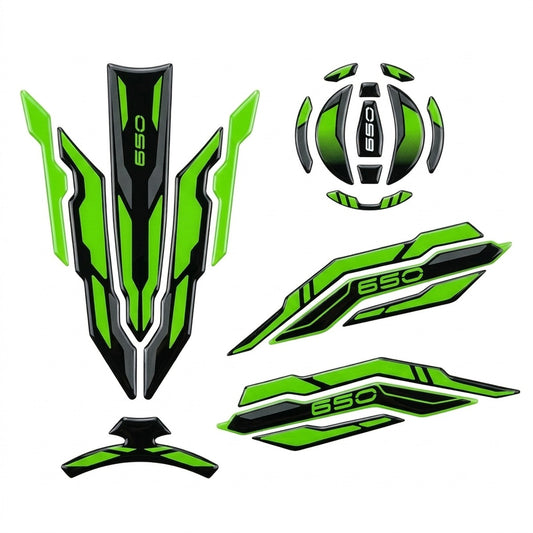Kit de vinilos de depósito verde para Kawasaki Z650
